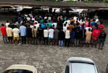 EFCC Arrests 117 Suspected Yahoo Boys in Lagos Hotel