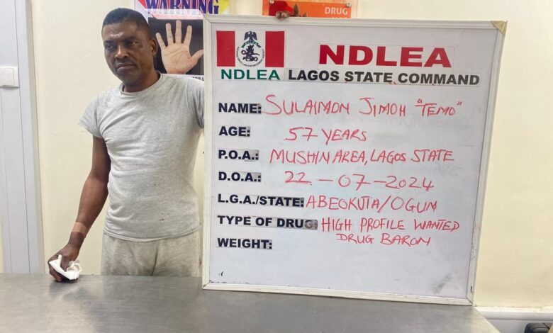 NDLEA Arrests Wanted Drug Kingpin After Two Years of Hiding