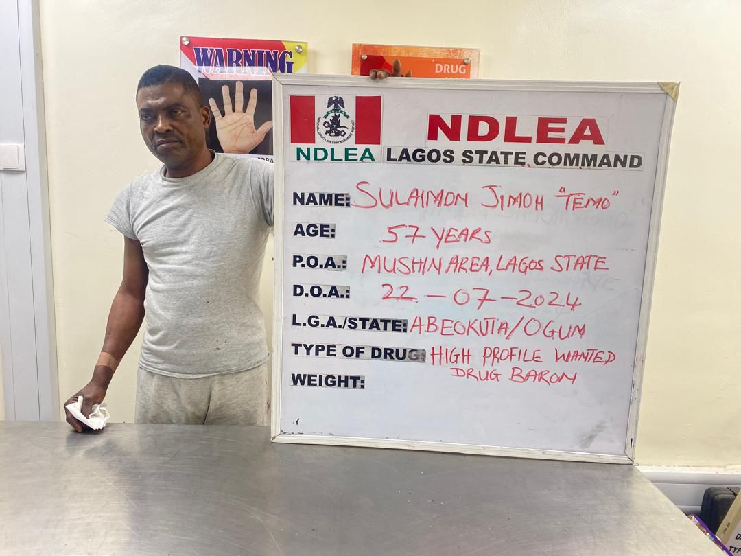 NDLEA Arrests Wanted Drug Kingpin After Two Years of Hiding