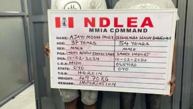 NDLEA Intercepts Largest Heroin Consignment, Arrests Syndicate