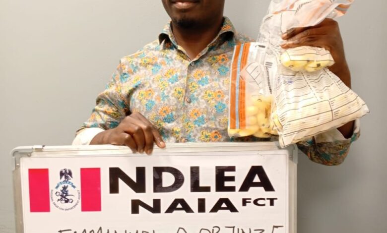 NDLEA Nabs Paris-bound Businessman For Ingesting 111 Wraps of Cocaine