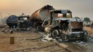 Just In: Many feared dead as fuel tanker explodes in Enugu