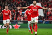 Benfica 3 3 Monaco Aggregate score Benfica 4 , Monaco 3 (Agg 4-3)