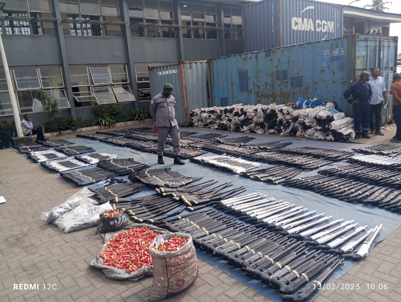 Customs hands over 1,599 seized arms, ammunition in Lagos to NSA Office