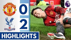 Man United slump 0-2 to Crystal Palace at Old Trafford