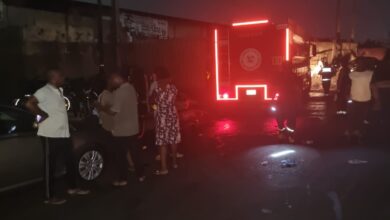 Photos: Midnight fire guts Ladipo, Owode Onirin markets in Lagos