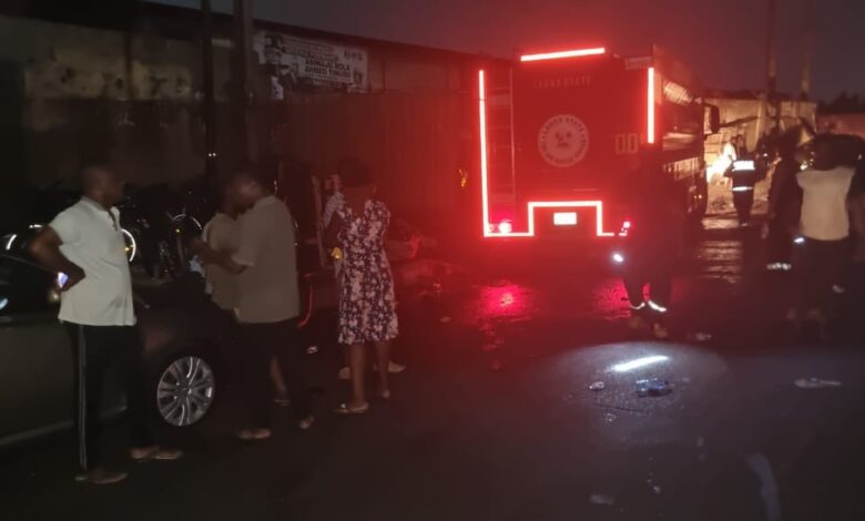 Photos: Midnight fire guts Ladipo, Owode Onirin markets in Lagos