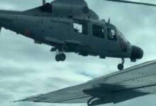 Chinese navy helicopter flies 'dangerously' close to Philippine plane