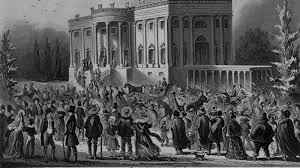 Andrew Jackson holds “open house” at the White House