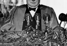 Churchill delivers Iron Curtain speech