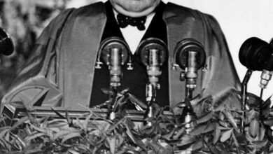 Churchill delivers Iron Curtain speech