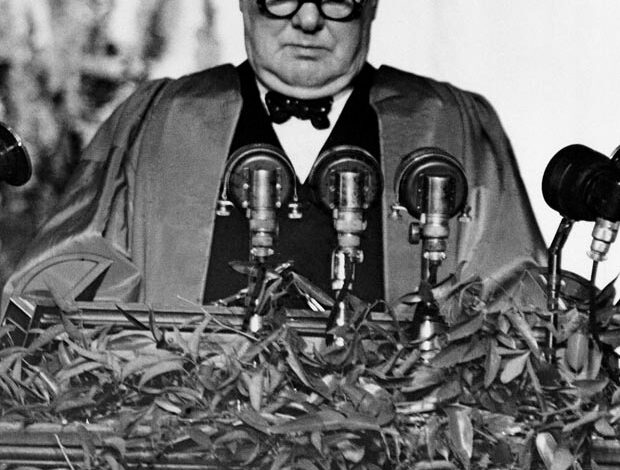 Churchill delivers Iron Curtain speech