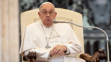 Pope marks three weeks in hospital, releases audio message