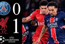 PSG 0 1 Liverpool