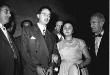 The espionage trial of Ethel and Julius Rosenberg begins