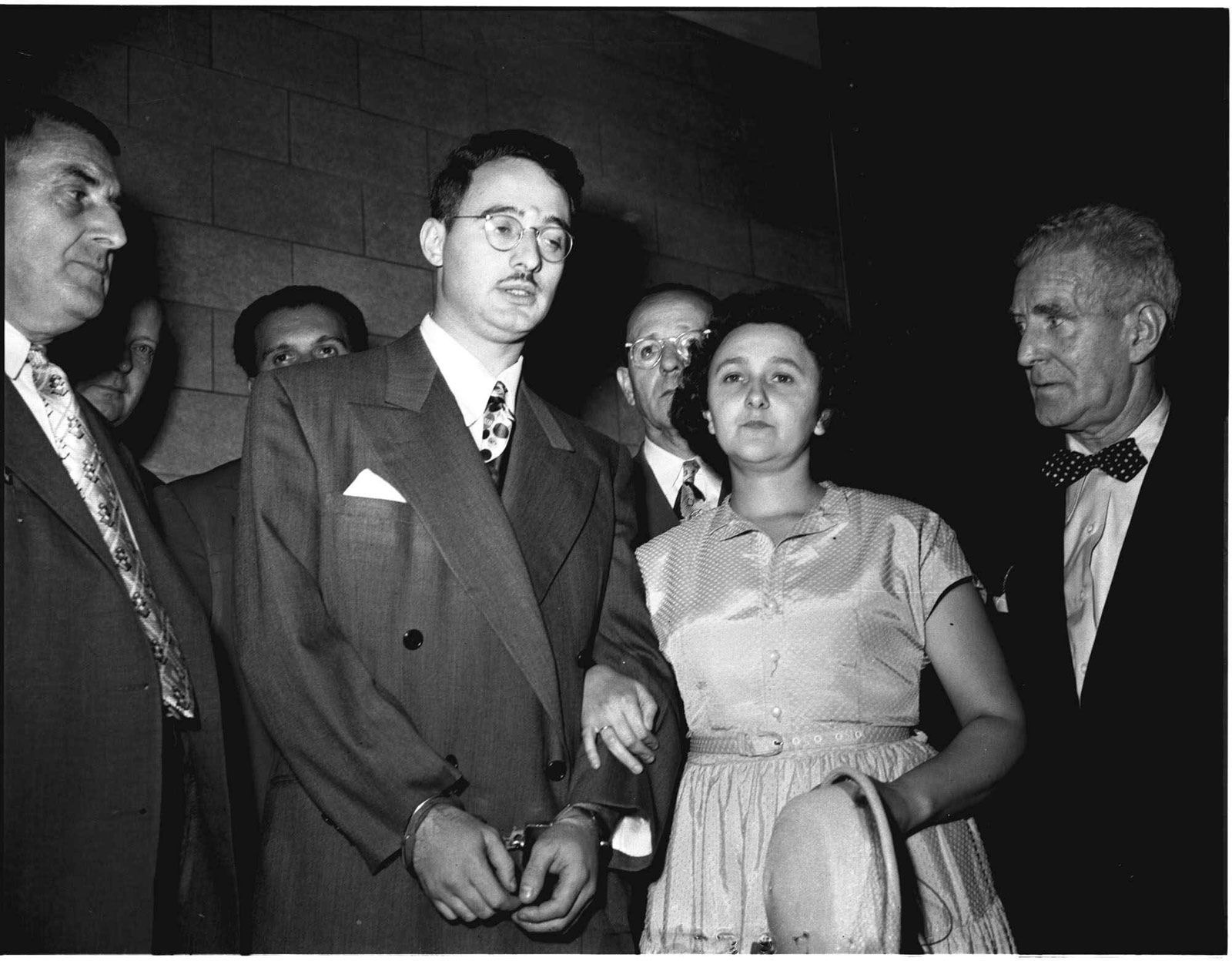 The espionage trial of Ethel and Julius Rosenberg begins
