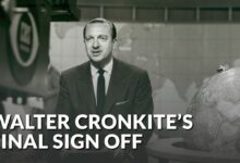 Walter Cronkite signs off as anchorman of “CBS Evening News”