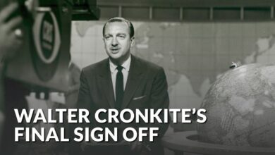 Walter Cronkite signs off as anchorman of “CBS Evening News”