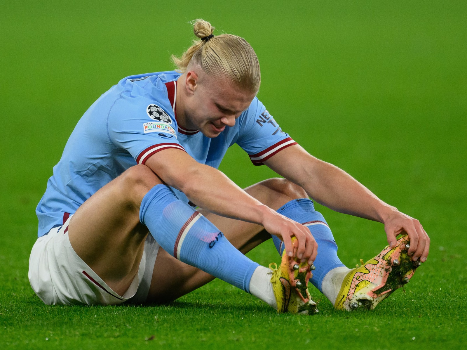 Haaland out for up to seven weeks with ankle injury