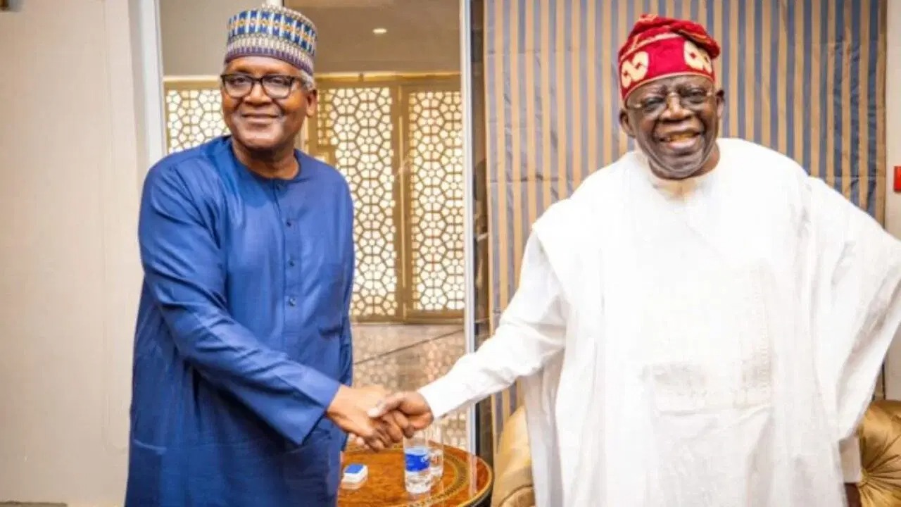 President Tinubu greets Aliko Dangote on his birthday