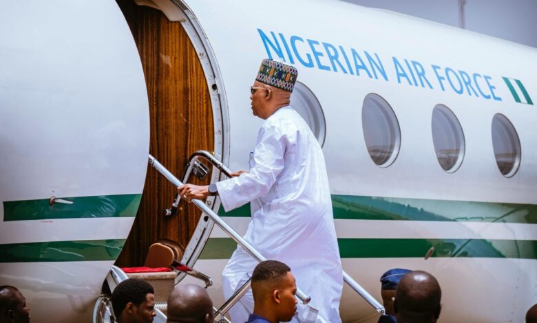Shettima departs for Gabon to attend presidential inauguration